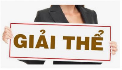 Giải thể c&ocirc;ng ty cổ phần